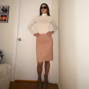 Neiman Marcus knee-length leather skirt
